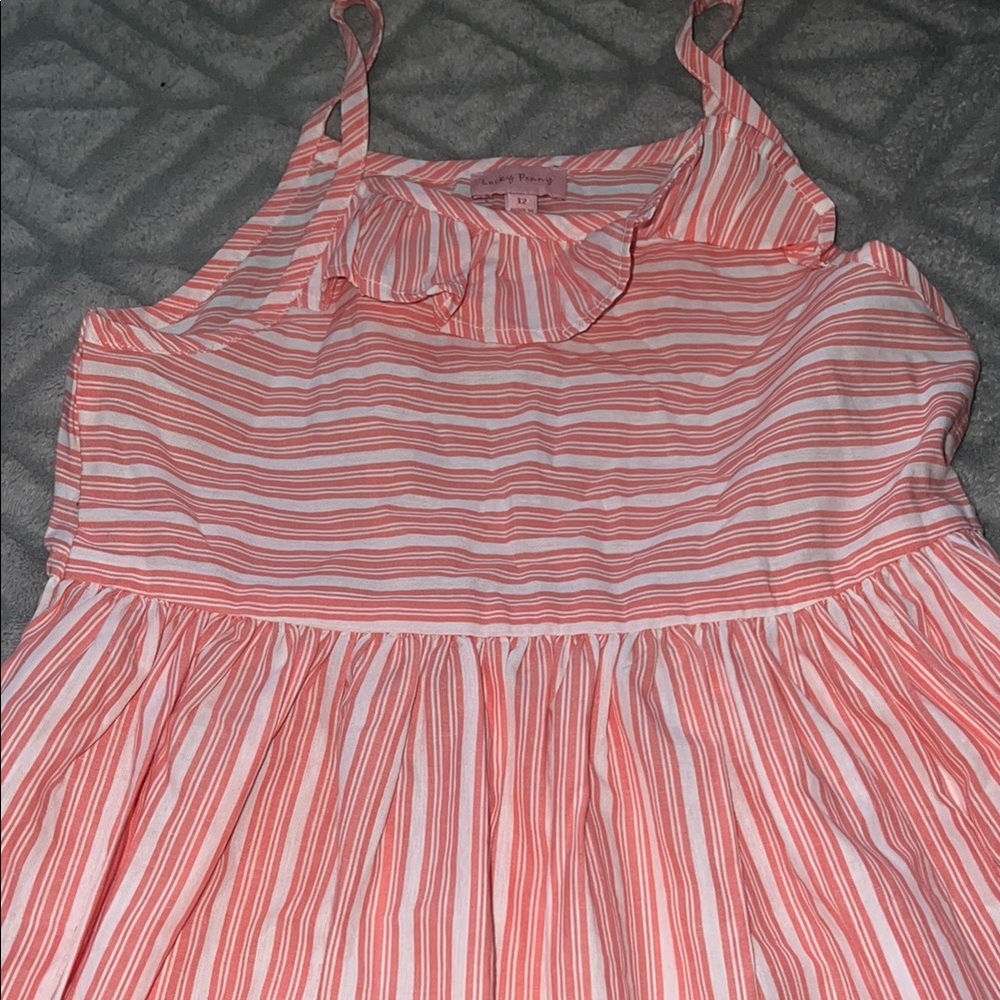 Lucky Penny Girls Spaghetti Strap Sun Dress in Size 12